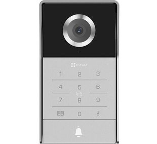 Panou video de exterior pentru videointerfon Ezviz CS-TPD5(5MP PoE), 3K QHD, deblocare Smart, detectie AI, control la distanta, audio bidirectional