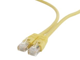 Patchcord UTP CAT6, Gembird, 0.25m, galben, AWG26, cupru-aluminiu, neecranat, PP6U-0.25M/Y