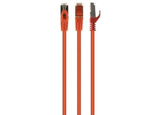 Patchcord S/FTP Cat6a, 27AWG, LSZH, cupru, lungime 0.25m, portocaliu, Gembird PP6A-LSZHCU-O-0.25M