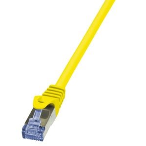 Patchcord S/FTP Cat 6A, 0.5M, Galben , SFTP6A-0.5M-Y, SAFER