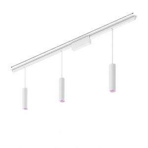 Kit iluminat pe sina Philips Hue Perifo pentru plafon, 3 lampi suspendate, lumina alba si color, 2000-6500K, 3x490lm, Bluetooth, Zigbee, alb, 8719514407749