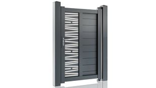 Poarta pietonala exterior Virtuoso Poseidon 50-803P/7016, aluminiu 6063, 900x1800mm, gri antracit RAL 7016