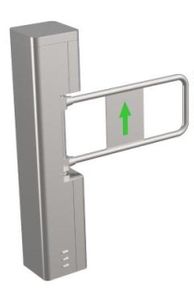 Poarta stanga interior Hikvision DS-K3BC411X-L/M-Dm110, control acces, urgenta incendiu, lane 600mm, otel