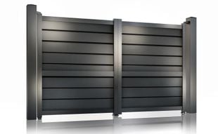 Poarta auto batanta Baldur Virtuoso, 3000x1800mm, aliaj aluminiu, gri antracit, cu accesorii, 50-826/7016
