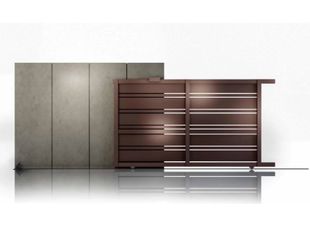 Poarta culisanta Neptun Virtuoso 50-848/8017, 3000x1800mm, din aluminiu, maro