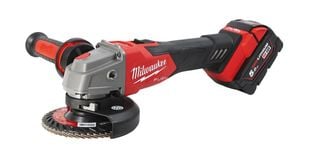Polizor unghiular cu acumulator Milwaukee M18 FSAG125XB-502X, 125mm, 8500 RPM, motor fara perii, functie RAPIDSTOP, 4933478430