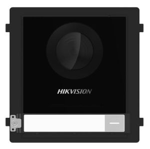 Videointerfon modular TCP/IP Hikvision DS-KD8003-IME1(B), camera fisheye 2MP, IR, buton apel, control 2 yale, PoE, IP65, configurare web