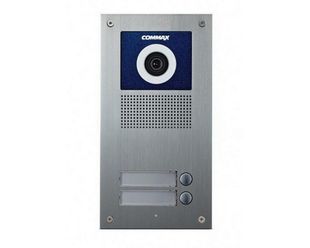 Post de exterior pentru videointerfon Commax, 4 fire, 2 familii, montaj ingropat, DRC-2UC