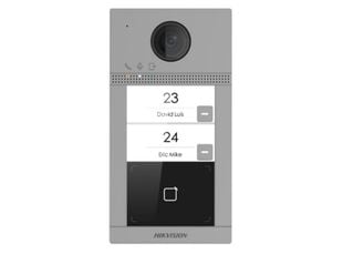 Post de exterior Wi-Fi pentru videointerfon IP Hikvision, camera 2 MP, 2 familii, PoE, IR 3 m, mifare 13.56 MHz, DS-KV8213-WME1(C)/SURFACE