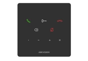 Post de interior fara display, pentru videointefon, comunicare TCP/IP, Hikvision DS-KH6000-E1, 9 butoane cu touch, microfon, difuzor, PoE