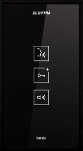 Post de interior audio Electra IA.04N, compatibil cu instalatii analogice, tastatura touch iluminata, carcasa ABS, negru
