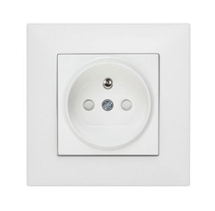 Priza Schrack completa de tip pin PE, protectie copii, conexiune cu surub, EV106152