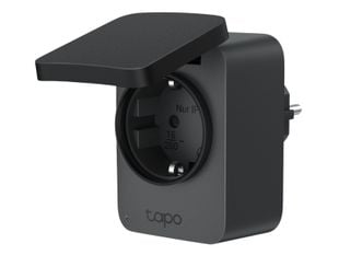 Priza smart exterior TP-Link TAPO P410M, Wi-Fi 2.4GHz, 16A, 3680W, Matter, monitorizare energie, control vocal, IP54