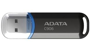 Stick memorie USB 32GB ADATA C906, AC906-32G-RWH, USB 2.0, capac atasat, negru