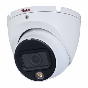 Camera de supraveghere analogica HDCVI 5MP, Microfon, Smart Dual Light 20m, 2.8mm, IP67, Safer SAF-DM5MP20F28-IL-A
