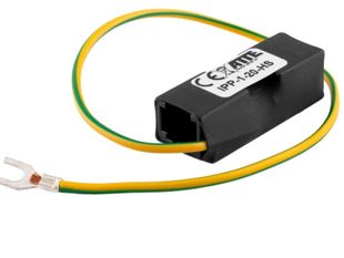 Protector supratensiune LAN Gigabit PoE ATTE IPP-1-20-HS, 1 canal, RJ45, protectie retele Ethernet IP CCTV