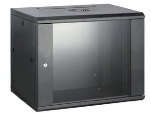 Rack 15U de perete, 600x450, yala cu cheie, usa din sticla securizata, Safer SAF-WMA-6415