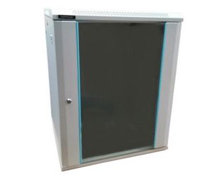 Rack 12U, 19 inch, 600x 600mm, montare pe perete, usa din sticla, panouri laterale detasabile si securizate, gri, DATEUP MP.6612.9000