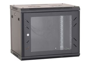 Rack 12U, 19 inch, 600x600, negru, metalic, motaj pe perete, usa din sticla securizata, Asytech, ASY-12U-6060W