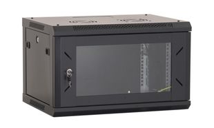 Rack 4U, 19", 600x600, metalic, negru, montaj pe perete, usa din sticla securizata, Asytech, ASY-4U-6060W