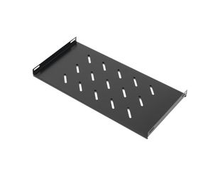 Raft fix pentru rack, adancime 250 mm, negru, otel laminat, ASYTECH Networking, ASY-S-450W