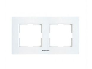 Rama orizontala 2 posturi, aparataj de camera cu montaj ingropat, Karre Plus Panasonic P-KPR2O