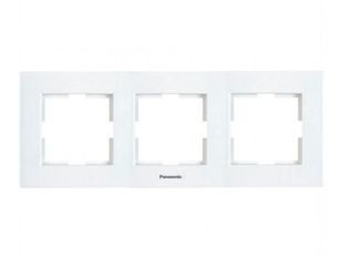 Rama orizontala 3 posturi, aparataj de camera cu montaj ingropat, Karre Plus Panasonic P-KPR3O