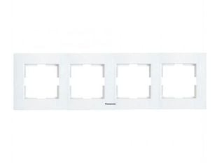 Rama orizontala 4 posturi, aparataj de camera cu montaj ingropat, Karre Plus Panasonic P-KPR4O