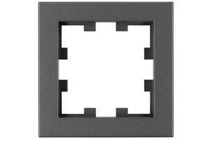 Rama 1 post Schrack EV115301, design cubic, material ABS, antracit