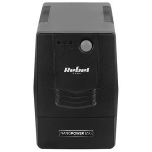 UPS pentru supraveghere video si sisteme de securitate NANOPOWER 850VA, 480W, 2 prize, Rebel RB-4021