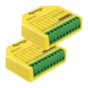 Releu banda LED smart SHELLY Plus RGBW PlusRGBWPMx2, Wi-Fi, Bluetooth, 12V/24V, monitorizare consum