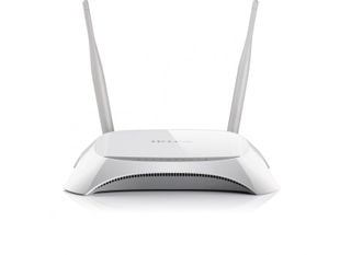 Router wireless cu slot USB pentru Stick 3G/4G TP-LINK, 5 porturi, 2.4GHz 300Mbps, backup, 2 antene omni-directionale, TL-MR3420