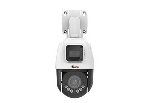 Camera de supraveghere IP PTZ, 2MP+2MP, iluminare duala, zoom optic x4, audio bidirectional, slot card microSD, IP66, PoE, Safer SAF-IPCPTZ2X2MP50F2812(U)