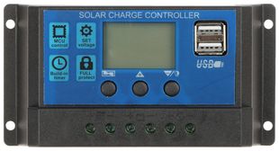 Regulator pentru incarcarea acumulatorilor din sisteme cu panou solar, 12/24V, 10/30A, SCC-30A-PWM-LCD-S2
