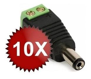 Set 10 DCM - Mufe alimentare tata pentru camere supraveghere 10XDCM