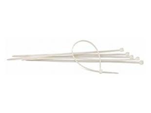 Set 100 de bucati coliere de plastic, 3x200 mm, albe/natur, rezistente, -40 +85 grade Celsius, BRD3x200