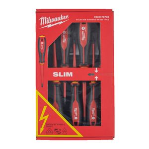 Set 7 surubelnite Milwaukee Tri-Lobe VDE PH, maner anti-alunecare, 4932478739
