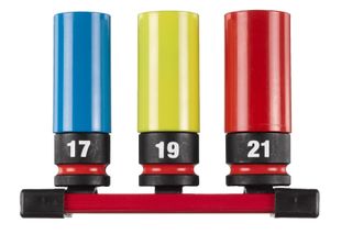 Set chei tubulare Milwaukee Shockwave Impact Duty 1/2 inch, 3 buc, 17/19/21mm, sina magnetica, 4932493370
