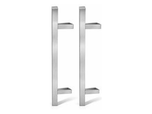 Set manere poarta TEK, inox satinat AISI 316, profil patrat 30x30 mm, premium, rezistent coroziune, UV, 24-502/316/SATIN