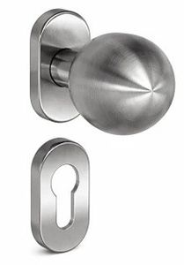 Set manere poarta TEK, inox satinat AISI 316, tip bila cu arc, rezistent coroziune si intemperii, 24-512/O/316/SATIN