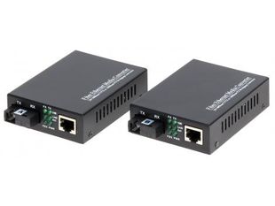 Set mediaconvertor RX TX Multi Mode conectori SC max 2KM, Safer OM1-MM