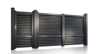 Set porti metalice ranforsate, Jaluzea Suprem, aluminiu, gri antracit, intretinere zero, 50-815/7016+50-816/7016