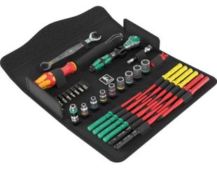 Set scule Wera Kraftform Kompakt W 1, 35 piese, cheie tubulara, maner VDE, lame interschimbabile, 5135926001