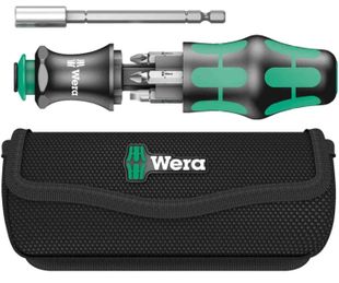 Set surubelnita cu biti Wera Kraftform Kompakt 28, 6 piese, lama telescopica retractabila, cu husa, 5134491001
