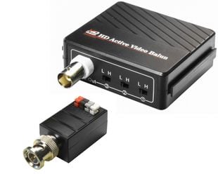 Set videobalun activi Full HD, cu alimentare, HDTVI / HDCVI / AHD SAF-BA615RX+TX