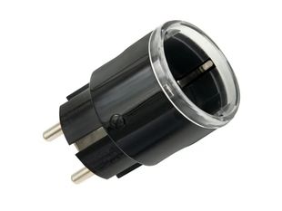 Priza inteligenta interior Shelly Wave Plug S, Z-Wave 800, contor energie, 12A 2500W, neagra, IP20
