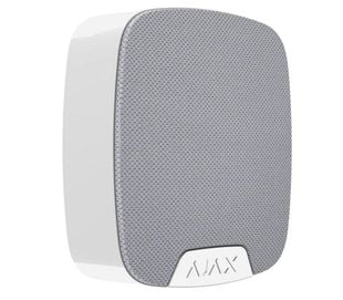 Sirena de interior pentru sisteme de alarma AJAX HOMESIREN WH, semnale luminoase si sonore, sunet de 113 dB, distanta comunicare maximum 2km