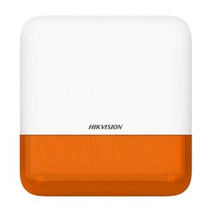 Sirena Tri-X wireless de exterior led Portocaliu, cu flash HIKVISION AX PRO DS-PS1-E-WE-O