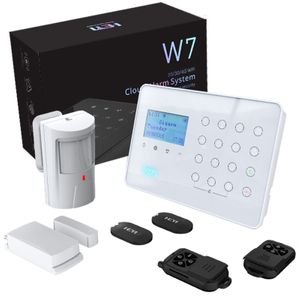 Sistem de alarma wireless, Wi-Fi, antiefractie, 3G/4G, 2 zone, sirena, 2 tag-uri incluse, maxim 32 zone, Aplicatie mobila, Heyi HY-W7