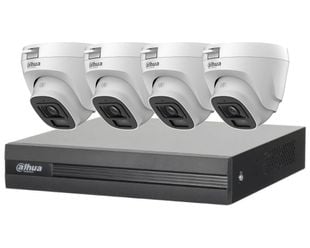 Sistem 4 camere interior DAHUA, 2MP, IR 20M, lentila 2.8mm, DVR 4 canale DAHUA, SAF4XT1A21